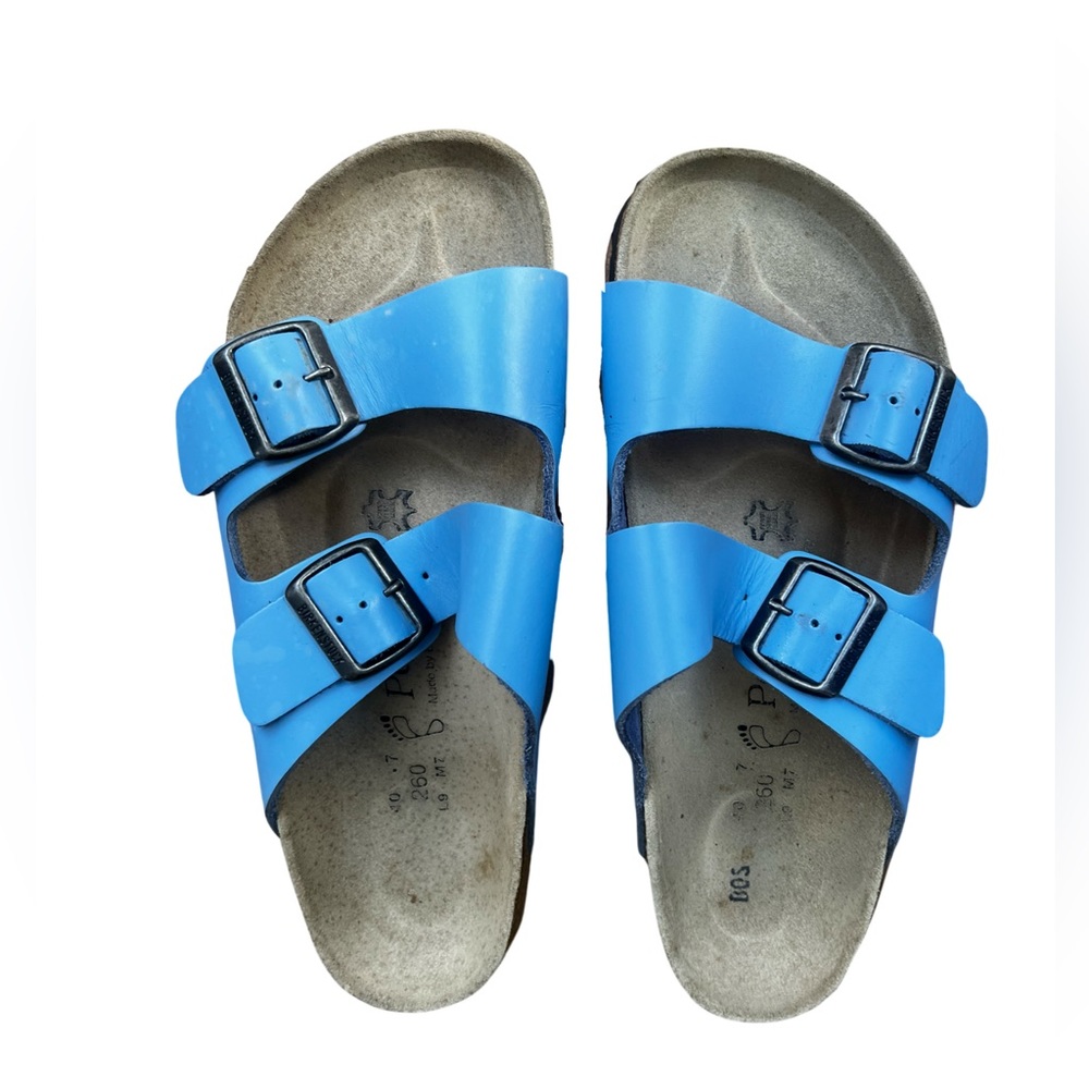 BIRKENSTOCK Papillio Blue Sandals, Size 40
